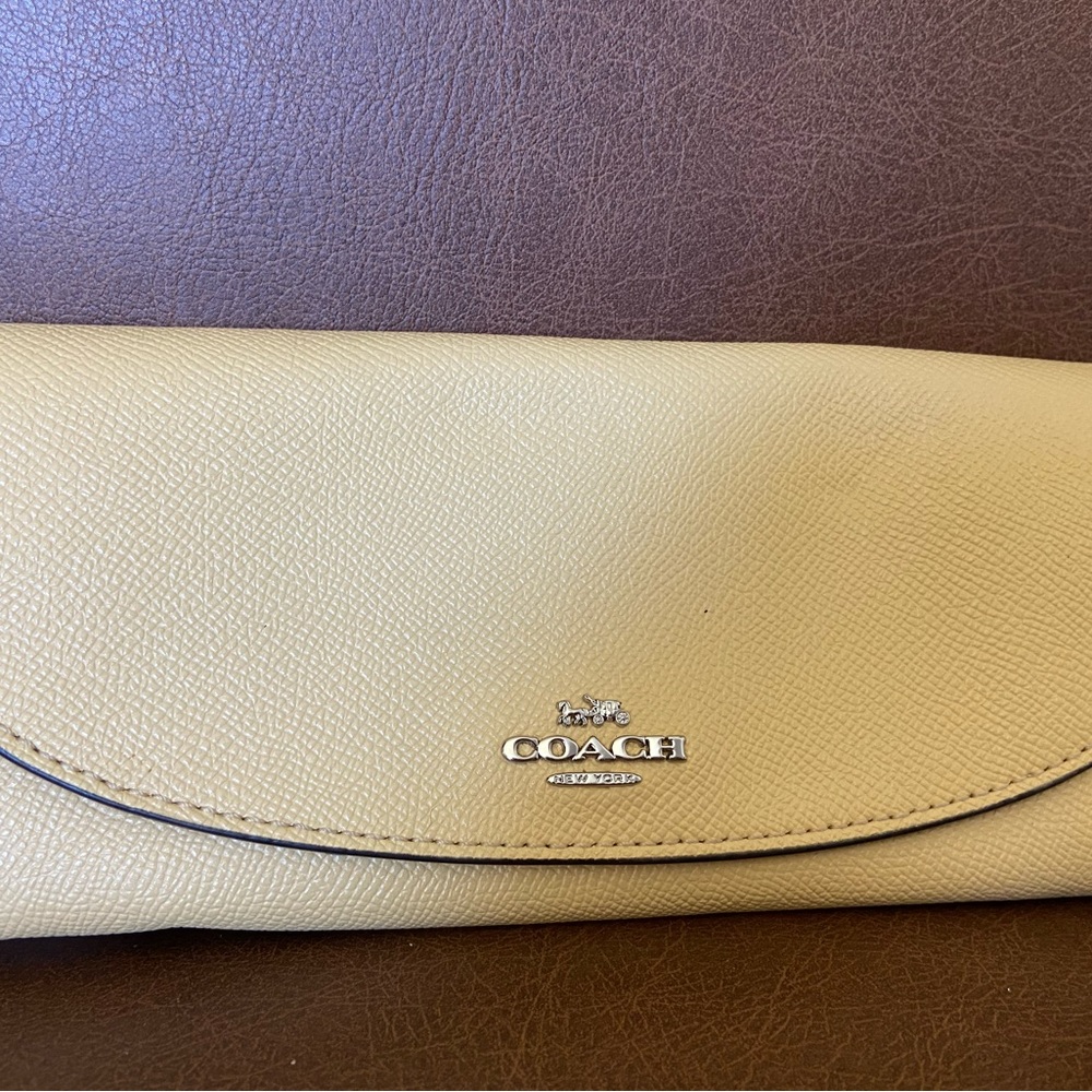Coach wallet yellow